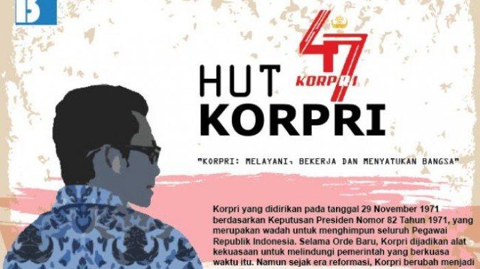 SELAMAT HARI ULANG TAHUN KORPRI KE-47