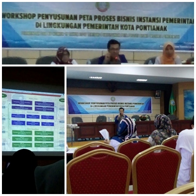 DINAS PANGAN PERTANIAN DAN PERIKANAN KOTA PONTIANAK  MENGIKUTI  WORKSHOP  PENYUSUNAN   PETA  PROSES BISNIS  INSTANSI PEMERINTAH