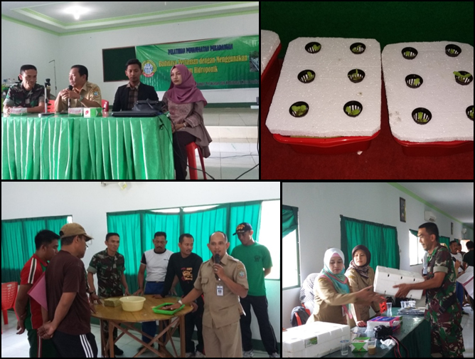 PELATIHAN BUDIDAYA TANAMAN SECARA HIDROPONIK BERSAMA PERSONIL KODIM