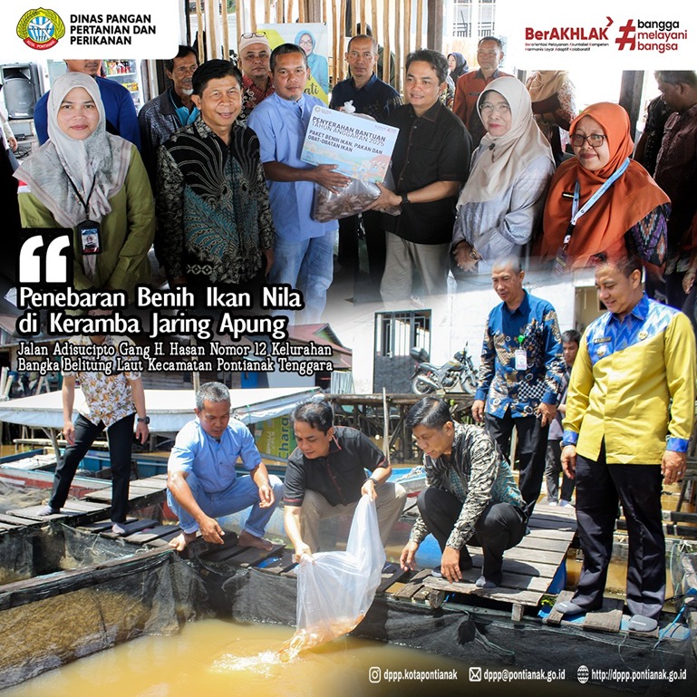 Penyerahan Bantuan Benih, Pakan dan Obat-obatn Ikan