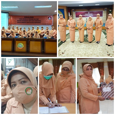 KEGIATAN  BERSAMA DHARMA WANITA PERSATUAN DI LINGKUNGAN  PEMERINTAH KOTA PONTIANAK