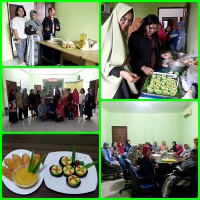 DHARMA WANITA PERSATUAN DINAS PANGAN PERTANIAN DAN PERIKANAN KOTA PONTIANAK PRAKTEK MEMBUAT KUE BERBAHAN LOKAL