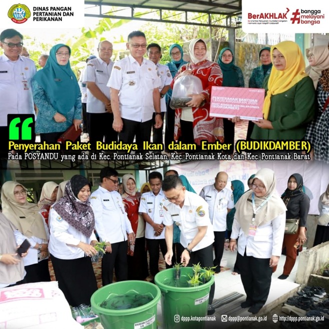 Penyerahan Paket Budidaya Ikan dalam Ember (Budikdamber)