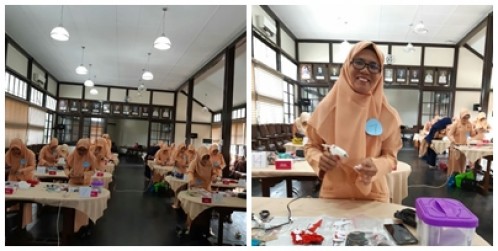 LOMBA MEMBUAT PERHIASAN DARI KAIN PERCA DALAM RANGKA HUT DHARMA WANITA PERSATUAN KOTA PONTIANAK