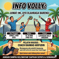 Tingkatkan Kebugaran dan Kekompakan, Dinas Pangan Pertanian dan Perikanan Gelar Latihan Voli Bersama Pelatih Profesional