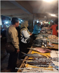 “Daging Ayam dan Udang” di Pasar Dahlia Pontianak Aman dari Formalin