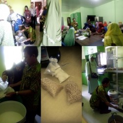 DHARMA WANITA PERSATUAN DINAS PANGAN PERTANIAN DAN PERIKANAN KOTA PONTIANAK PRAKTEK MEMBUAT AIR TAHU