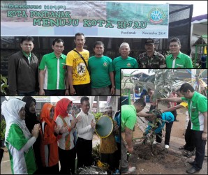 Hari Menanam Pohon Indonesia (HMPI) Dan Bulan Menanam Nasional (BMN) Tahun 2014 Kota Pontianak Menuju Kota Hijau