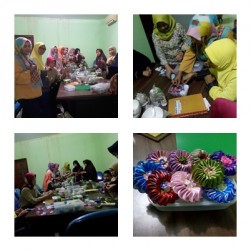 DHARMA WANITA PERSATUAN  DINAS PANGAN PERTANIAN DAN PERIKANAN KOTA PONTIANAK BELAJAR MEMBUAT BROS PITA TWIESTER