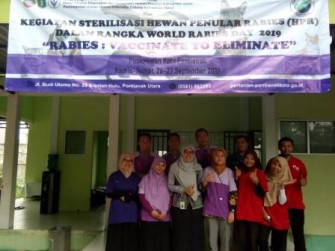 RANGKAIAN KEGIATAN SAMBUT HARI RABIES SEDUNIA (WORLD RABIES DAY) YANG MENGANGKAT TEMA RABIES : VACCINATE TO ELIMINATE DI KOTA PONTIANAK